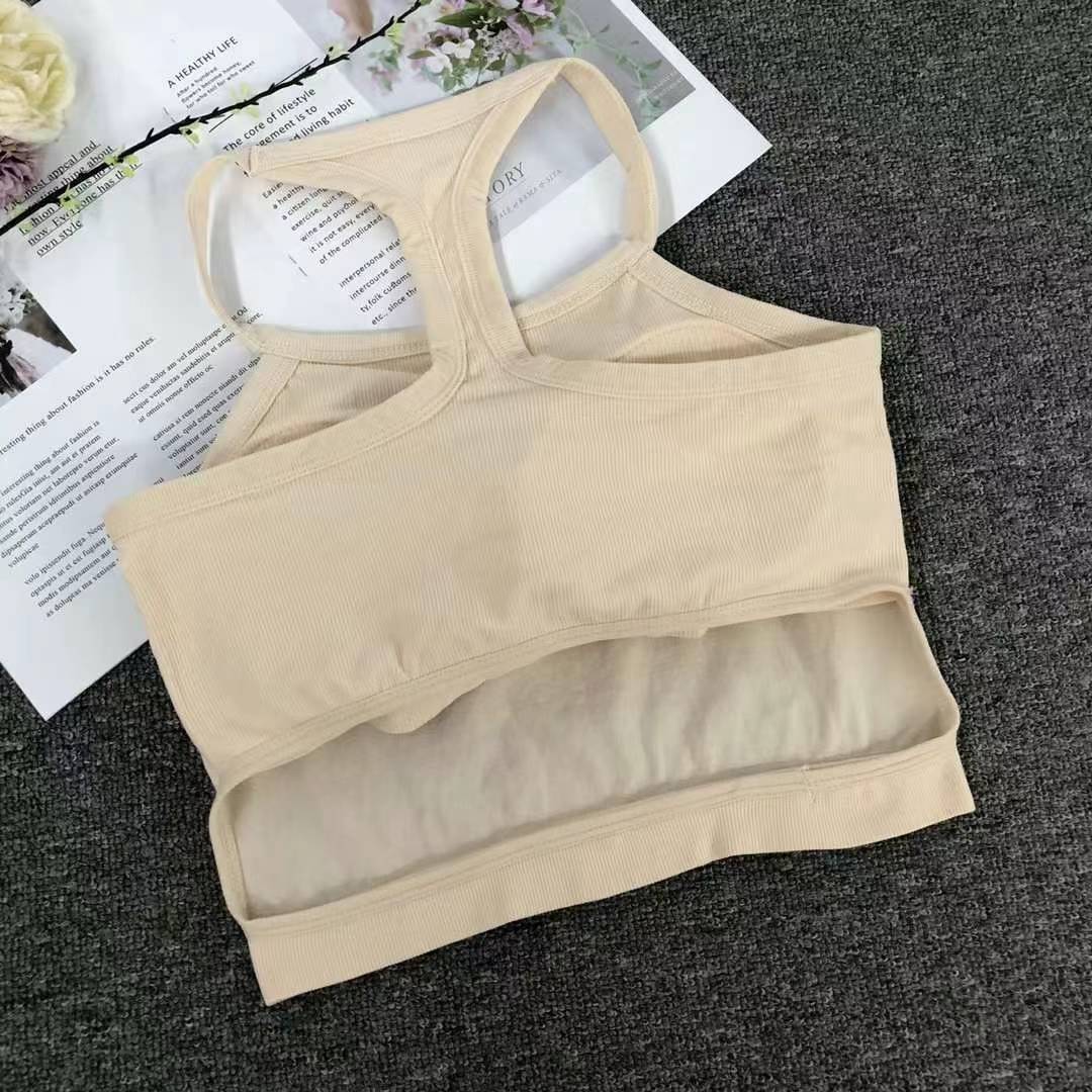 Nuevo chaleco sin costuras de alta elasticidad de alta calidad de dama sin anillo de acero bra de yoga ropa interior deportiva mujer al por mayor image 5