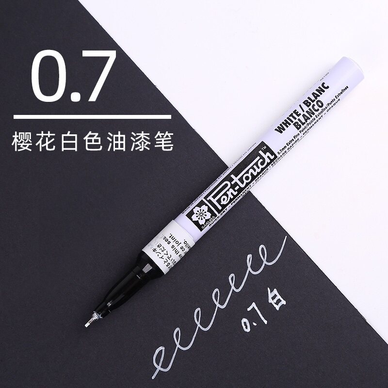 Japanese Cherry Blossom Paint Pen Waterproof Non-Fading Gold and Silver Oil-Based Marker Pen for Stone Engraving and Signature Use
