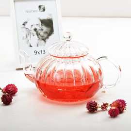 玻璃壶手工耐热玻璃茶具花草水果茶壶加厚玻璃泡茶壶过滤花茶壶