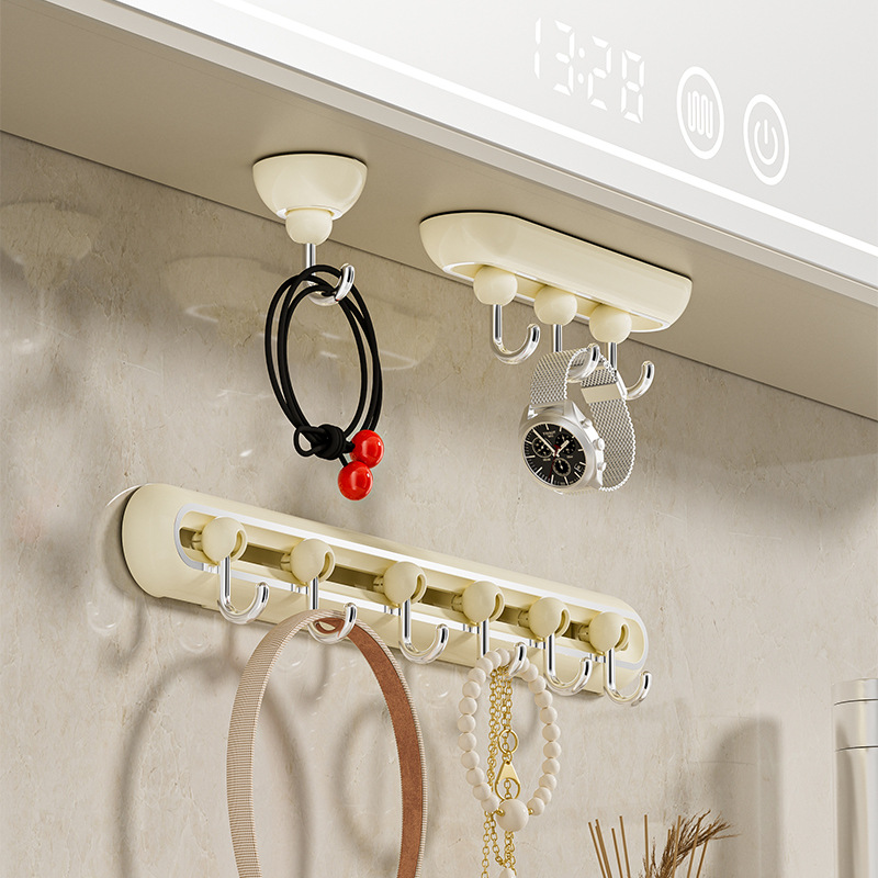 Gancho deslizante de lujo universal sin perforación, gancho de pared multifuncional de almacenamiento de carga fuerte detrás de la puerta