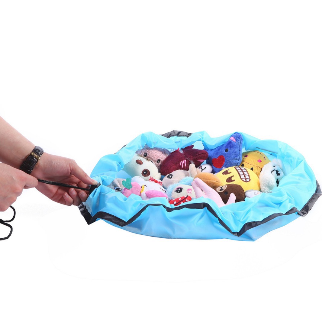 Venta caliente transfronteriza bolsa de almacenamiento de juguetes para bebés multifuncional de gran tamaño bolsa de almacenamiento de juguetes impermeable bolsillo con cordón