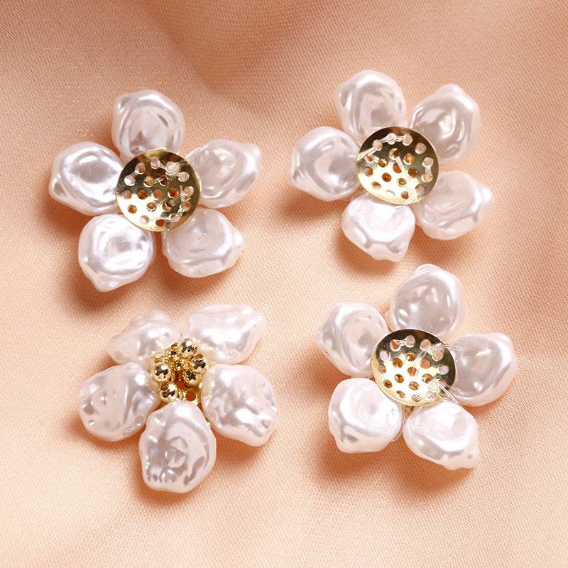 21g Weight Clip Classification 1 Piece Quantity Imitation Pearl Material Flower Pattern All Seasons Season Elegant, Cute, Sweet Style 1 Piece Imitation Pearl Flower Clip 3
