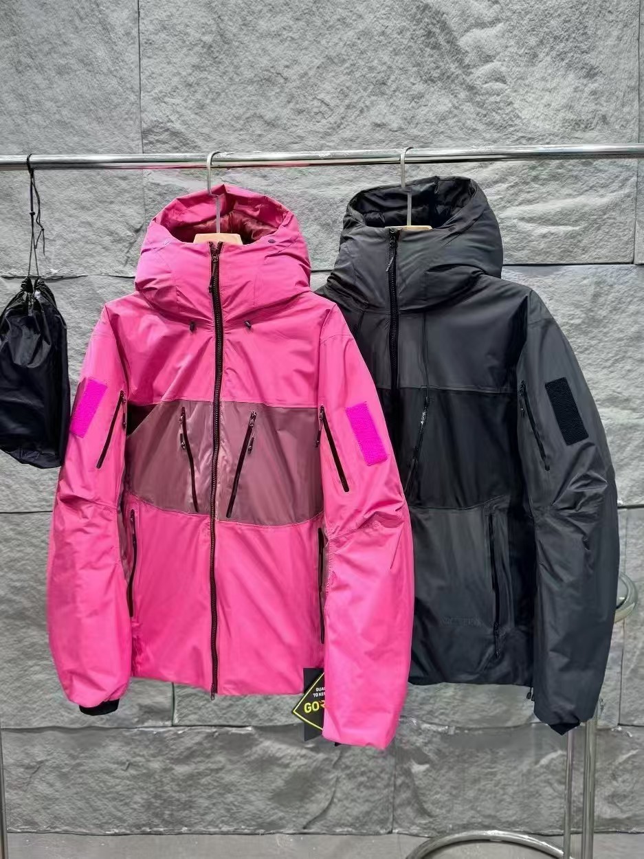 Winter travel windproof waterproof velvet keep warm ski down jacket