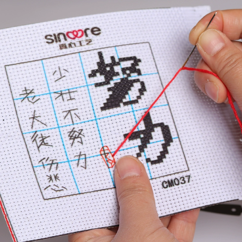 Набор материалов для вышивки крестом для начинающих, простые 3D-вышивки своими руками в китайском стиле, мелкие детали.