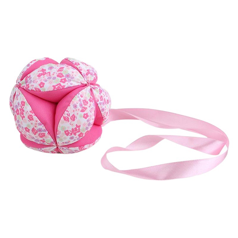 Creativo paño mano bola bebé sonajero bebé interactivo paño bola puede jugar bola cinta bordada Bola de juguete