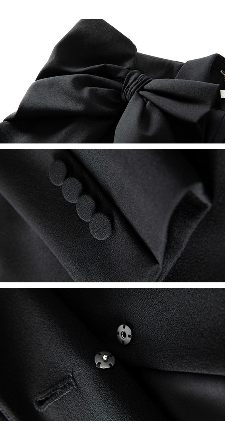 GraceChic 4282 New Fashionable Slimming Red Suit Women's Goddess Style Blazer + High Waist Pants Two-Piece Set_voghion.com