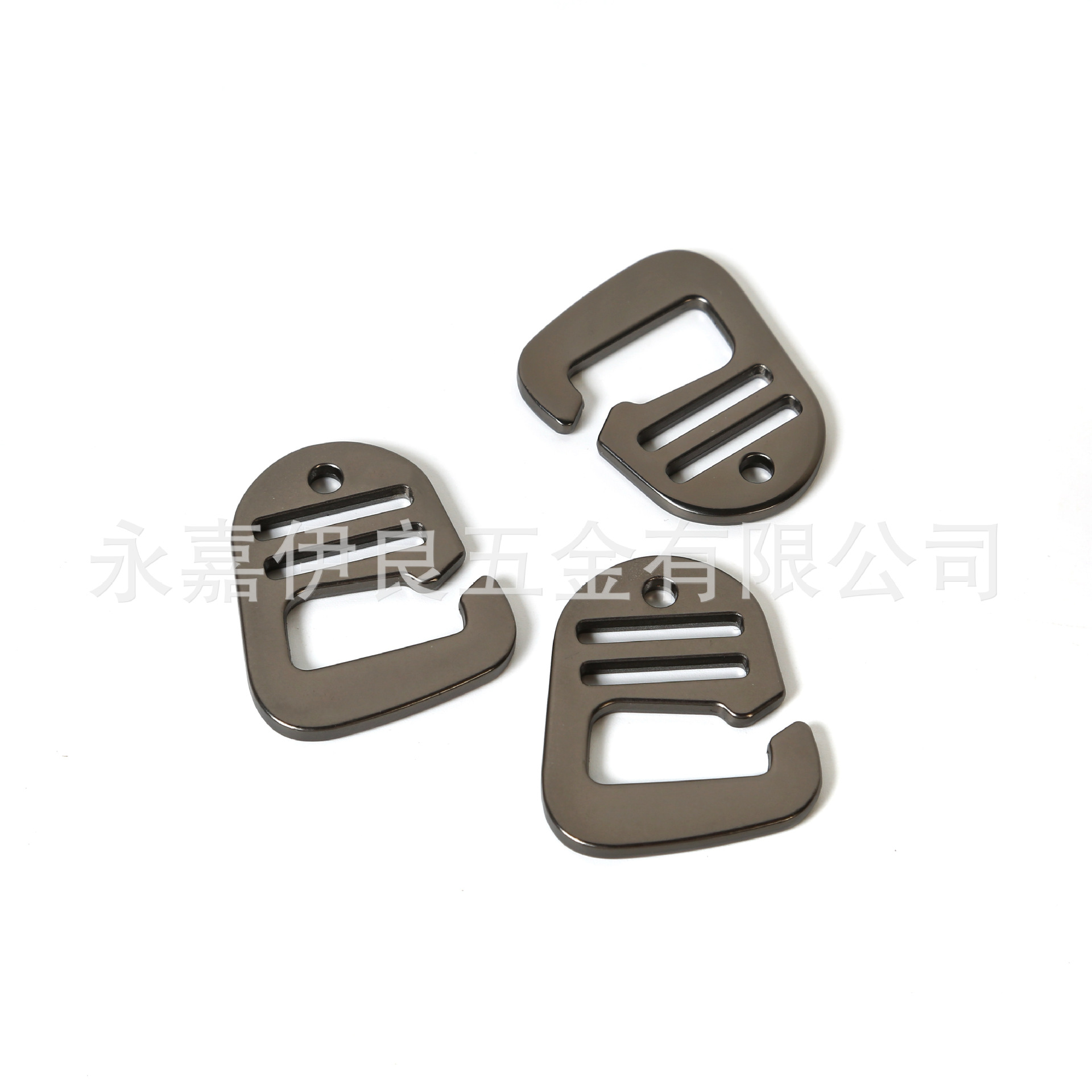Cinturón elástico de aleación de zinc en stock, gancho de nueve caracteres, mochila, accesorios de hebilla de nueve caracteres, colgantes de maletas, ajuste de gancho de hebilla