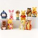 10 Winnie the Pooh Family Portraits Hand-made Model Tigger Toy Wholesale Piglet Eeyore Doll Christmas Gift