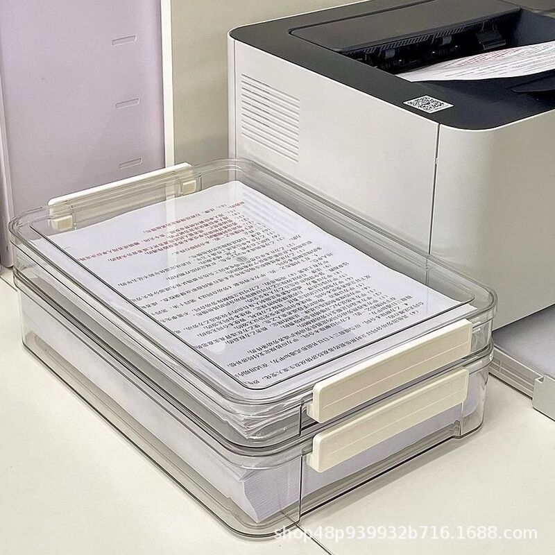 Office Desktop Test Paper Storage Rack, Paper Box, File Box, A4 Storage Box, Data Box, Stackable Transparent File Rack Office Desktop Test Paper Storage Rack, Paper Box, File Box, A4 Storage Box, Data Box, Stackable Transparent File Rack
