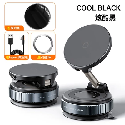 Phone Holder, Car phone holder - k007s-black-15w-fast-charge
