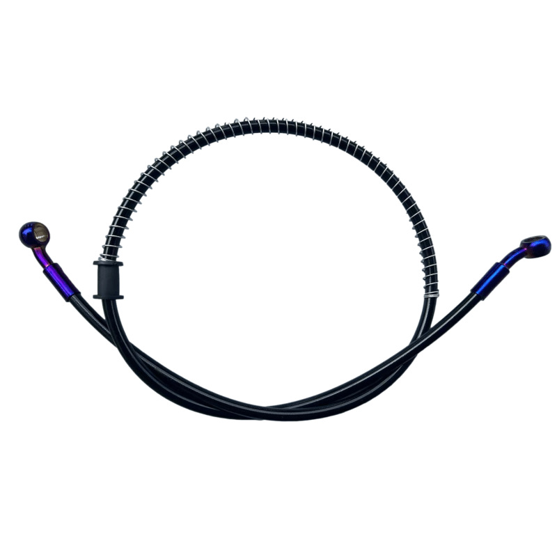High-Pressure Steel Brake Hose for Scooter, 10mm Disc Brake Hose, Hydraulic Front and Rear Brake Hose, Titanium Gold