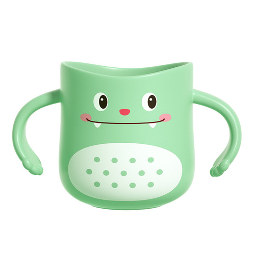 Children's toothbrush cup, toothbrush, dinosaur cup, baby home, cute cartoon boy and girl anti-fall mouthwash