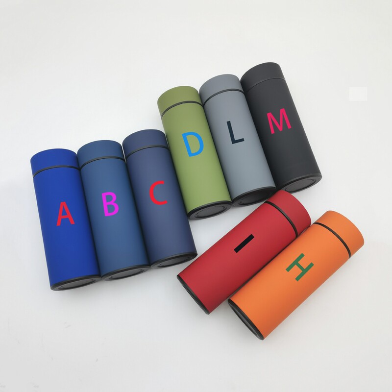 スマート温度クロスボーダー304ステンレスゴム塗料つや消し保温カップビジネス半管理logoストレートカップ|undefined