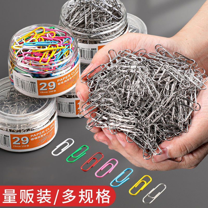 Paperclip Pin Antirust Metal Clip file Clamp colour Spiral needle wholesale to work in an office Supplies