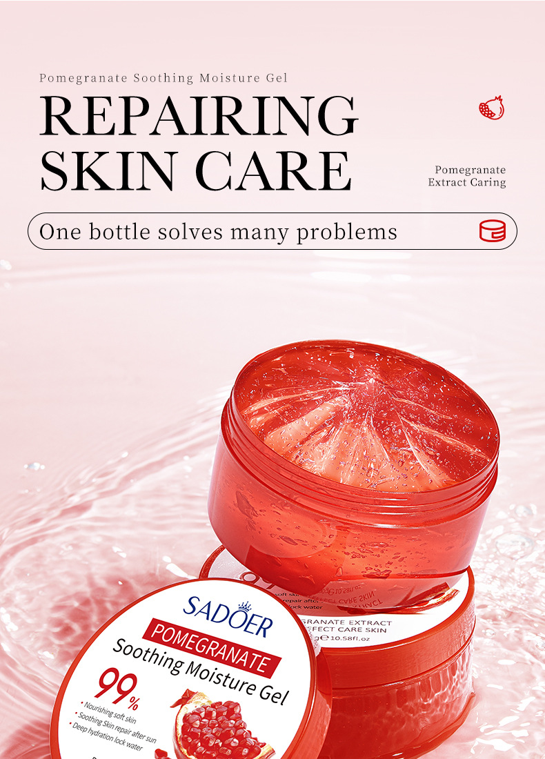 English SADOER Pomegranate Soothing Moisturizing Gel Moisturizing Face Cream Cross Border Foreign Trade_voghion.com