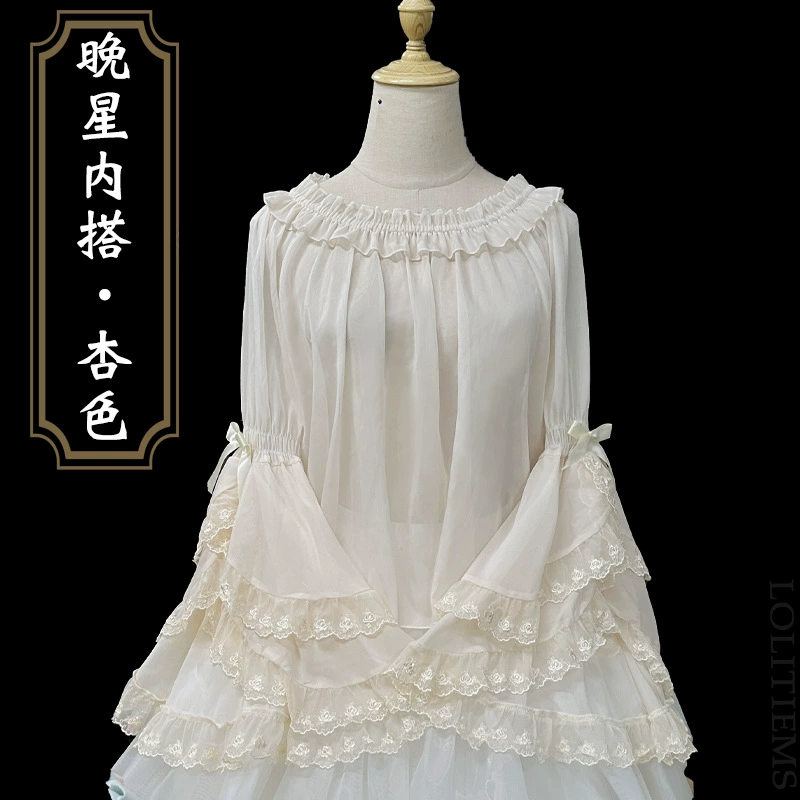 Гобелен сад лолита оригинал [Вечерняя звезда Джи Рукава] Летняя дикая рукава Джи Шифоновая рубашка Лолита