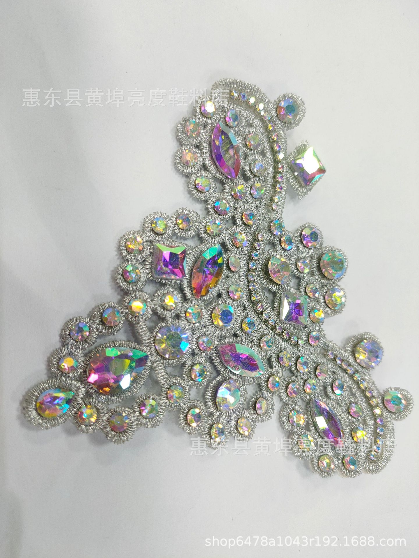 실버/AB 컬러 다이아몬드