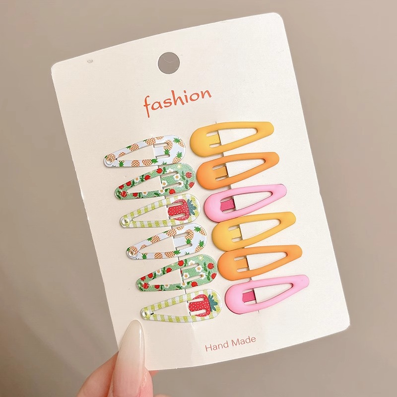 Horquilla de estrella de color dopamina 2025 nueva horquilla de gota de agua de nube para niños flequillo lateral bb clip tocado