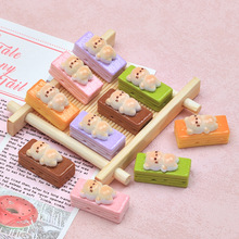 树脂配件手工diy洞洞鞋扣发夹奶油胶饰品装饰卡通威化饼干熊食玩