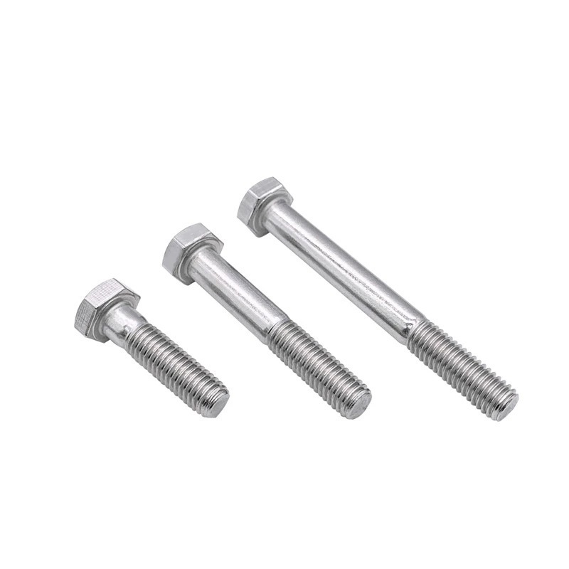 304不锈钢外六角螺丝半牙加长六角头螺栓M6|M8|M10/DIN931加工