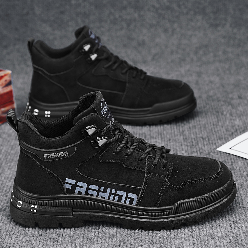 Martin botas zapatos de hombre de otoño alto estilo británico americano botas de herramienta retro al aire libre antideslizante desgaste botas de batalla del desierto