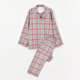 Unprinted Japanese-style Pure Cotton Flannel Non-side Seam Pajamas Cotton Sanding Home Suit for Men and Women Autumn and Winter