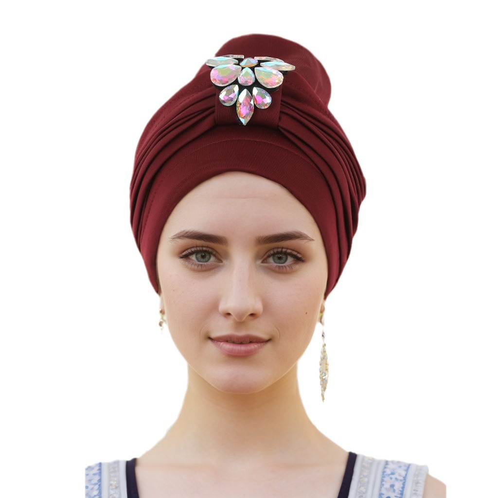 Chapeau musulman Espace musulman laminé foret froissé laminé chapeau africain chapeau indien_voghion.com