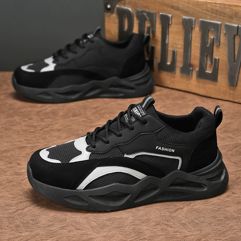 Breathable men's trend universal footwear, non-slip sports shoes platform for leisure
