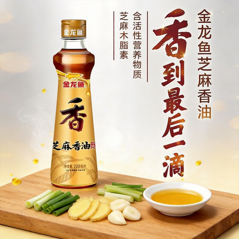 Arowana Sesame Oil 220ml Household Seasoning Pure Sesame Oil Dormitory Seasoning Hot Pot Oil Dish Bulk