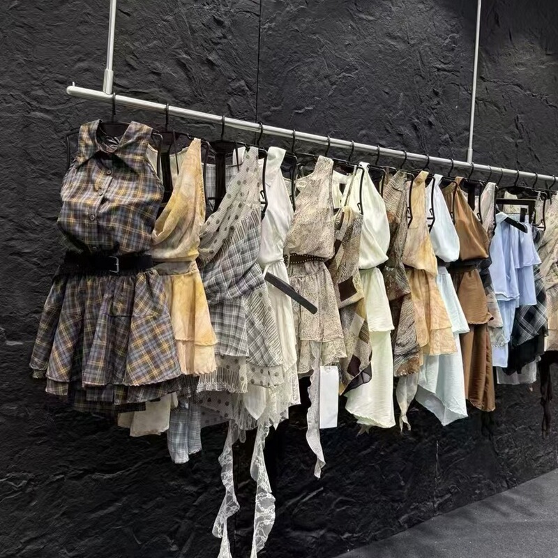 Guangzhou Shisanxing Spring/Summer College Style Plaid Shirt Dress for Women, New Korean Style Short Skirt, Women's Clothing Wholesale Source