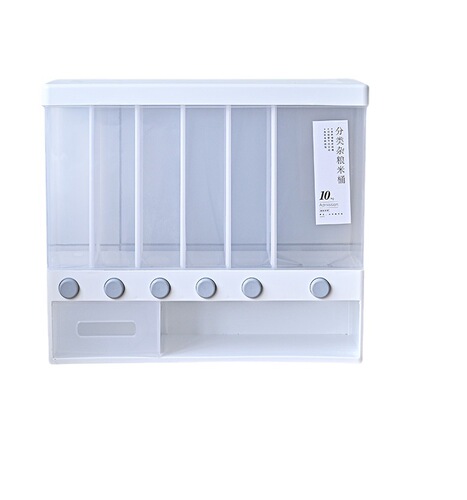 Multi-gram rice bucket moisture-proof and insect-proof storage can be wall-mounted for grain sorting and miscellaneous grains tank metering rice storage box sealed household