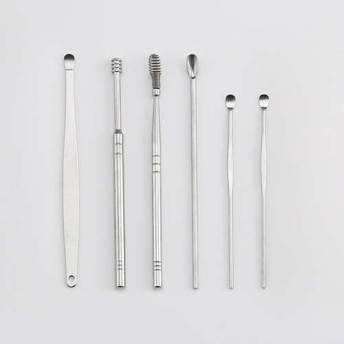 Ear-picking tools, ear-picking spoon sets for children, ear-picking tools for adults, household ear-picking storage