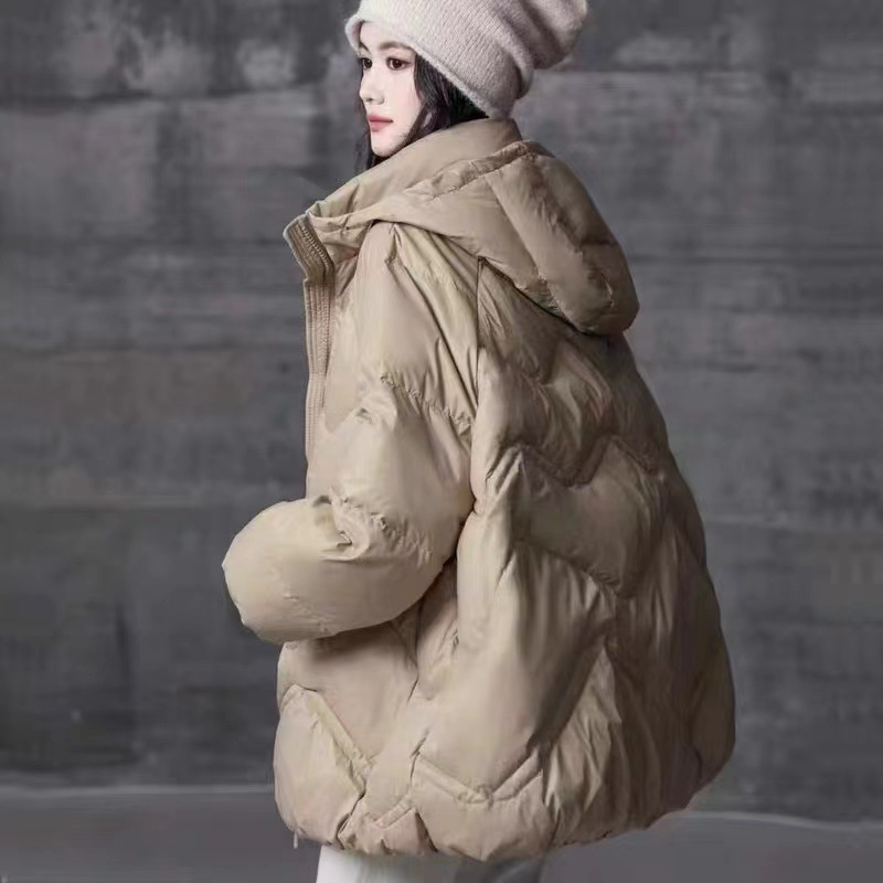 高級軽量ダウンジャケット レディース 2025年冬新作 ミドル丈 おしゃれ ゆったり 着痩せ効果 ホワイトダックダウン 太め体型向け 大きいサイズ