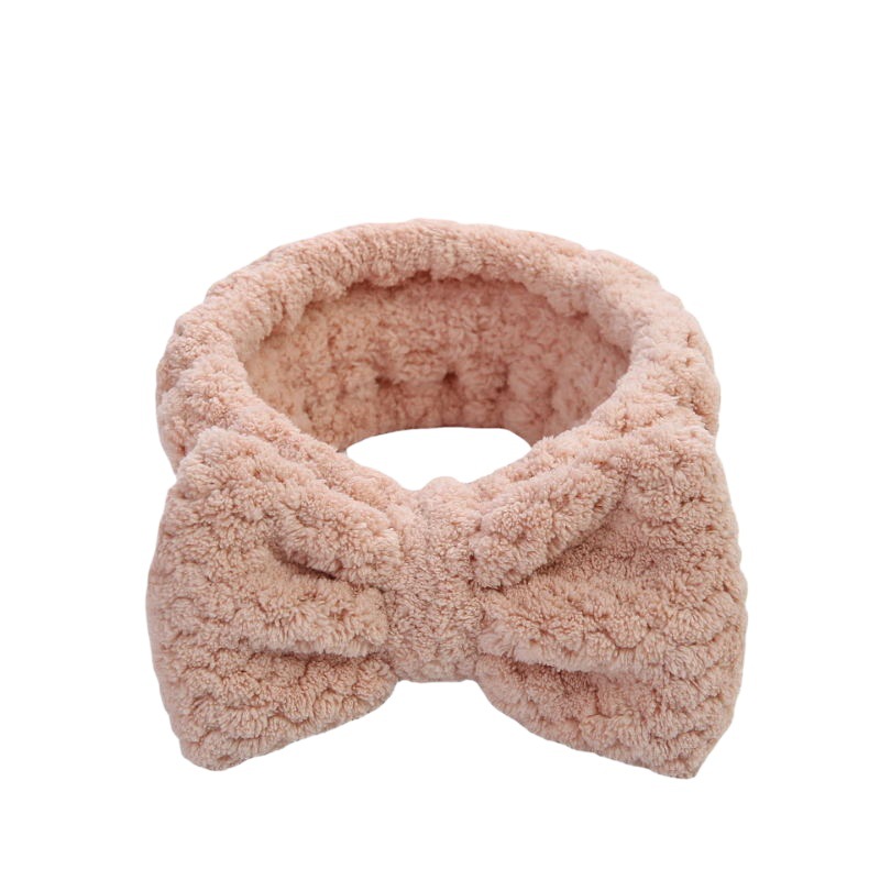 Japonés ultra-fino de fibra de piña a cuadros arco banda de pelo máscara facial femenina diadema borde ancho suave pañuelo en la cabeza