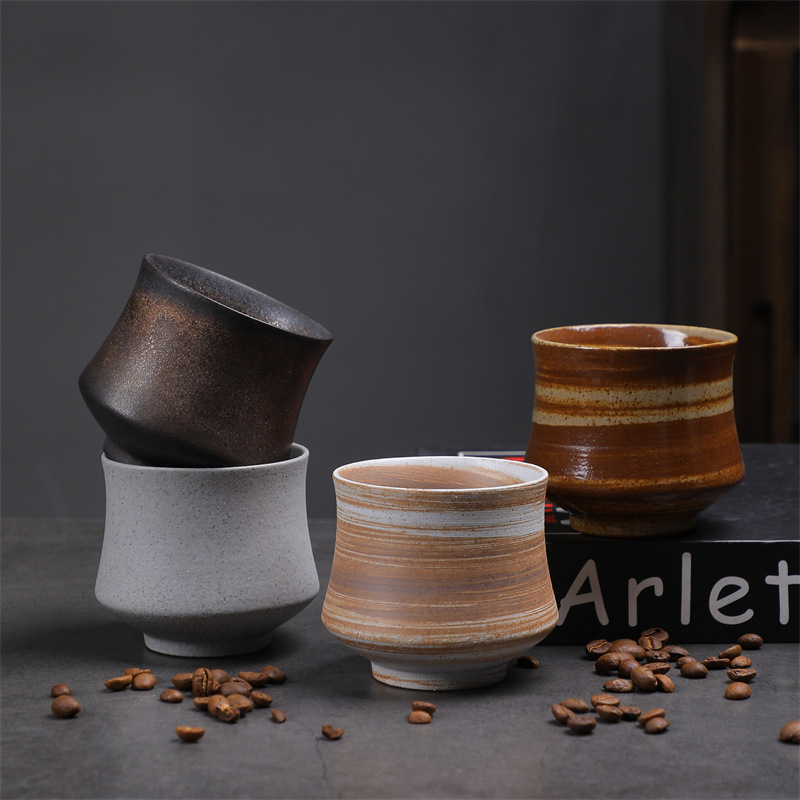 Top Quality Japanese-style Kiln-fired Afternoon Tea Espresso Creative Ceramic Cup, Supply, Rustic Vintage Cup_voghion.com