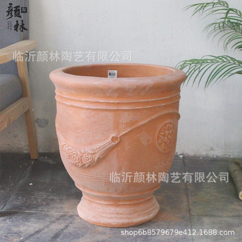 vasijas de flores de estilo americano vasijas de cerámica artísticas rurales vasijas de plantas verdes vasijas de flores de pies altos vasijas de vasijas de flores vasijas de cerámica roja vasijas de cerámica europea