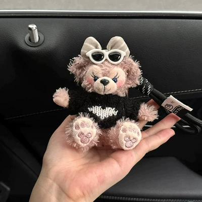 box Shirley Mei car paper: Car tissue box/set - white-sunglasses-black-heart-clothes-shirley-rose-d-black-and-gray-keychain