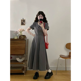 大码女装2025夏季新款时尚洋气减龄显瘦短袖连衣裙女复古气质裙子