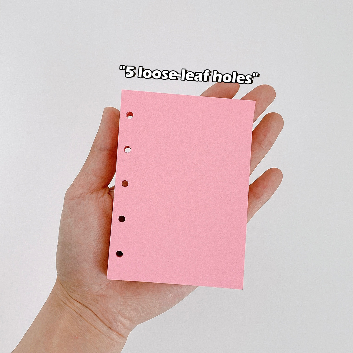 M5 Notebook Inner Core A8 Loose-Leaf Paper 5-Hole Inner Page Small Hole Diameter Replacement Core Note Colorfuled Blank Writing Paper