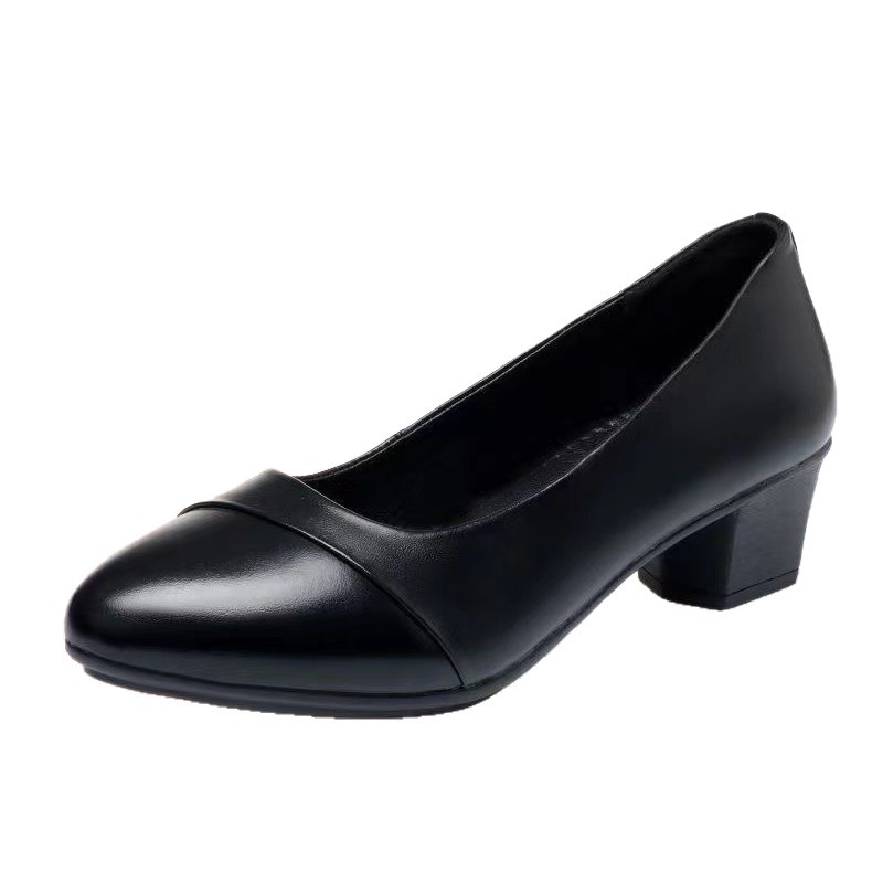 Zapatos de cuero suave verdaderos zapatos de leaflet de tacones bajos de mujer primavera de 2026 zapatos de cuero suaves de moda zapatos de trabajo de madres