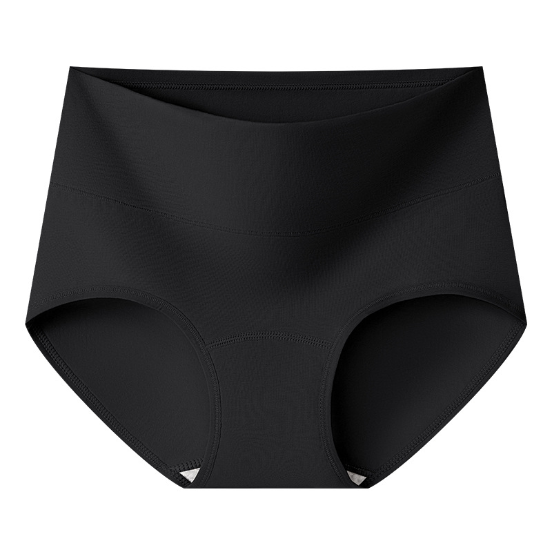 50 bragas de algodón de color de cintura alta entrepierna larga 10A entrepierna antibacteriana entrepierna de algodón tipo A algodón anti-pellizco cadera calzoncillos para mujer