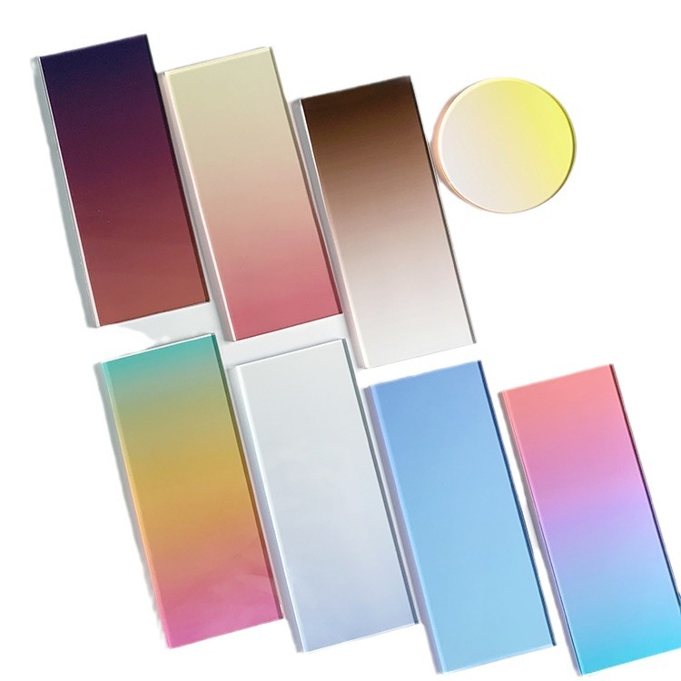 渐变色亚克力板材彩色条纹树脂有机玻璃板石头纹PMMA板UV印刷加工