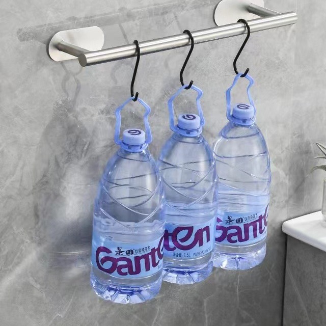 Soporte para sombrero de acero inoxidable Soporte de papel telescópico Varilla de toalla Soporte de toalla Anillo de toalla Soporte de toalla de cocina sin perforación Amazon