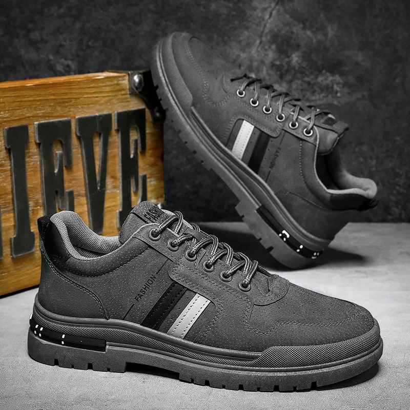 Martens, нескользящая износостойкая обувь, мужские полуботинки