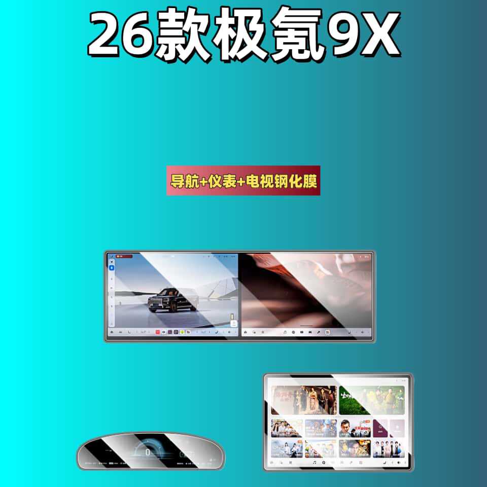 Tempered Film Navigation Central Control Film Car Interior Accessories for Zeekr 009