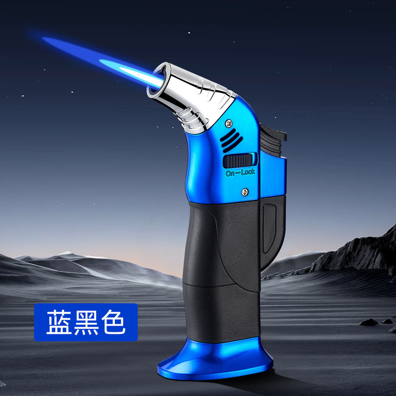防風インフレータブルライター、お灸点火スティック、タバコ、アウトドアバーベキュー専用ストレートライタースプレーガンイグナイター|undefined