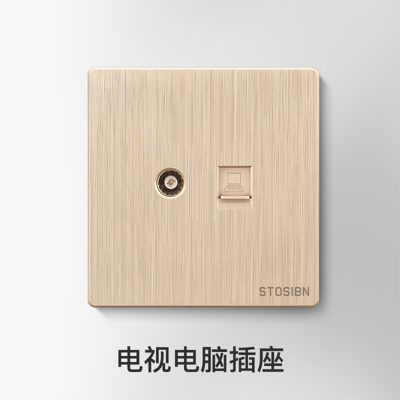 TV + computer (network) socket