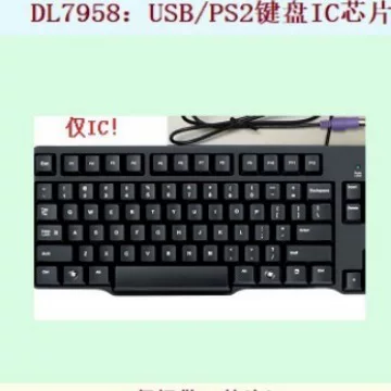 DL7958: USB/PS2 dual -use keyboard IC chip, full keyboard, standard key code, nude IC