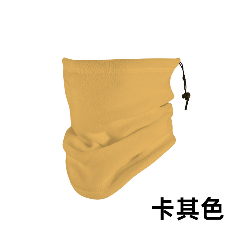 Babero cálido transfronterizo de otoño e invierno, ciclismo al aire libre, protección para el cuello a prueba de viento, máscara de esquí de lana polar a prueba de frío