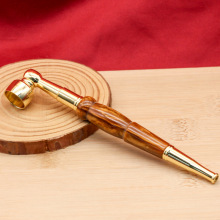 中式金丝楠木色烟斗旱烟袋锅循环过滤器粗细湮丝三用铜烟嘴便携可